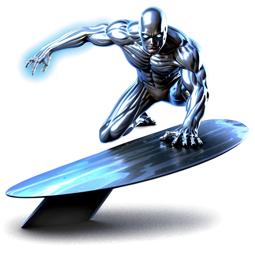 Silver Surfer Galactic Wave Png Vhp78 PNG