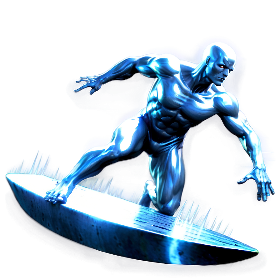 Silver Surfer In Battle Png Oby PNG