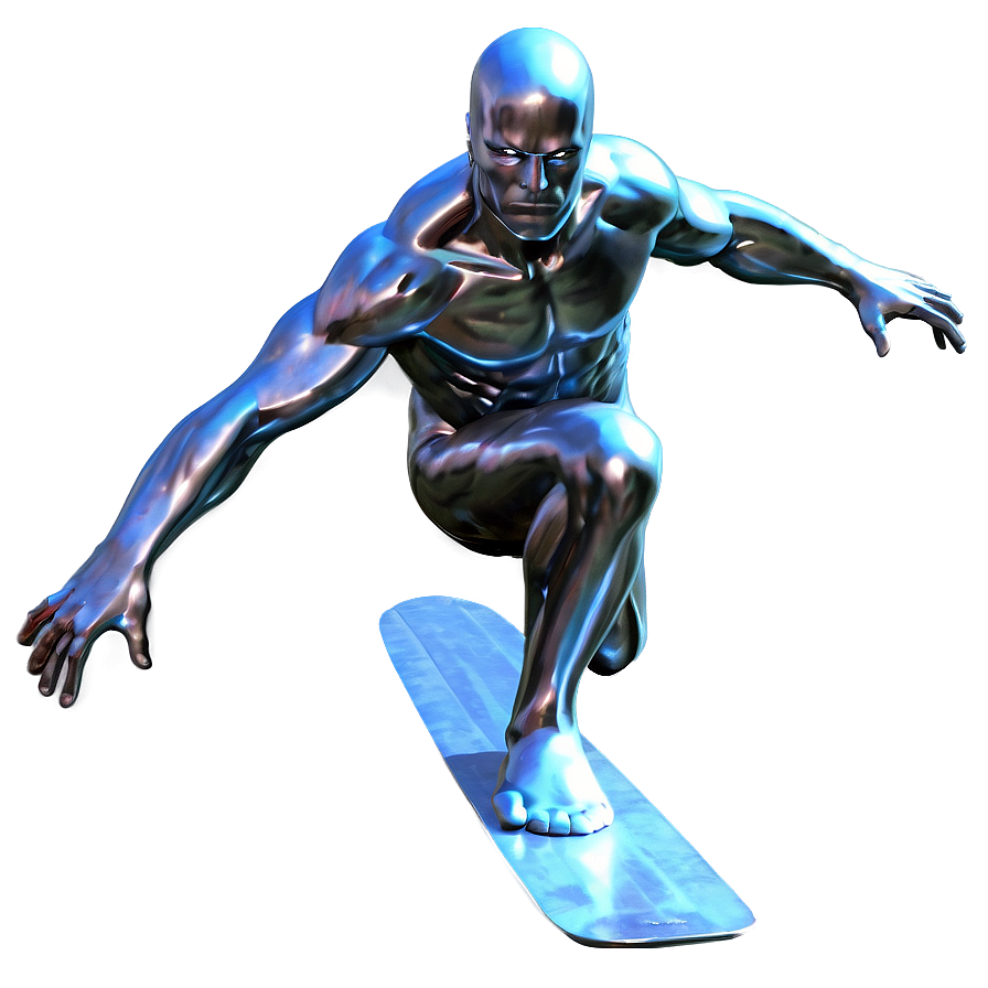 Silver Surfer In Flight Png Ewb33 PNG