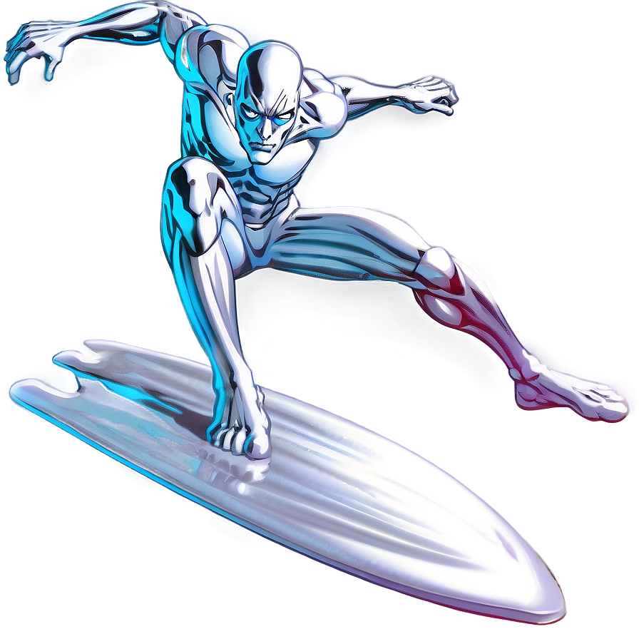 Silver Surfer Marvel Art Png Uju50 PNG