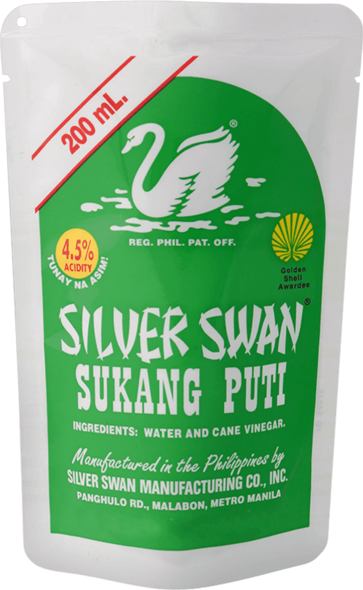 Silver Swan Sukang Puti Vinegar Pouch PNG