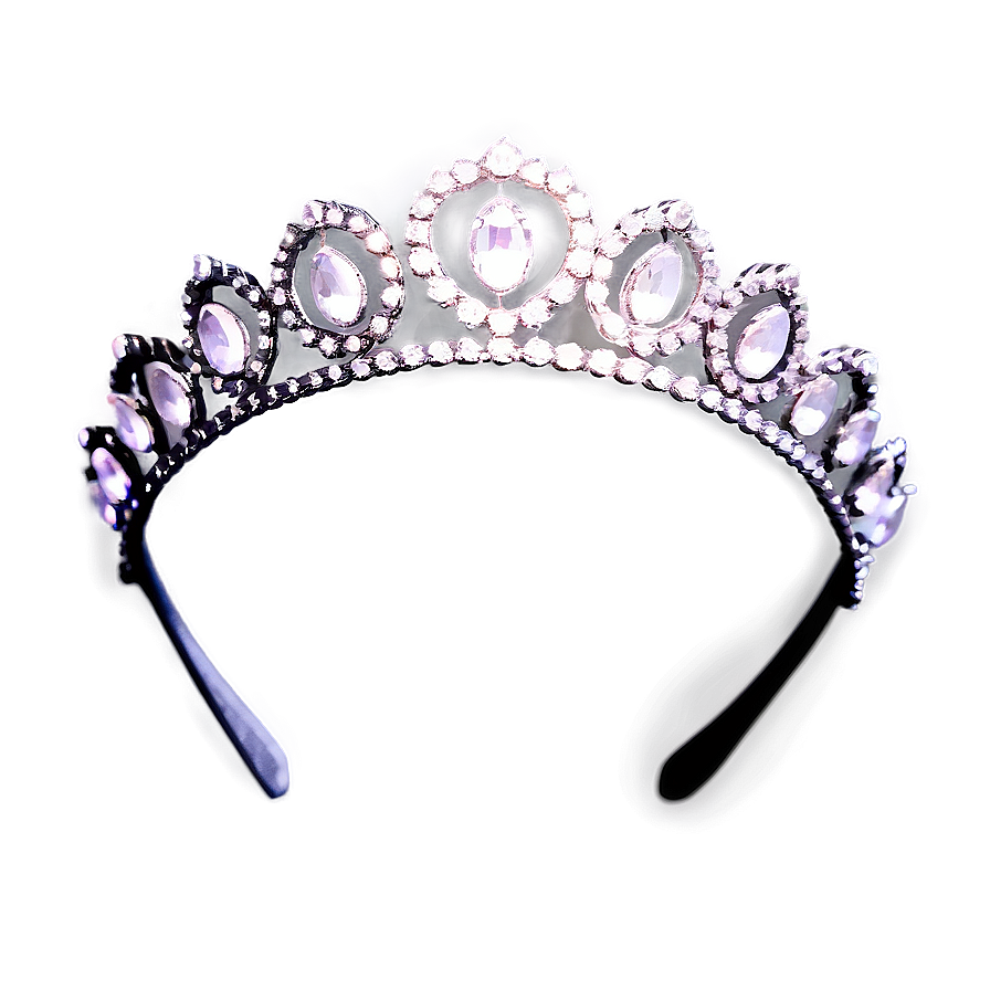 Silver Tiara Transparent Png 05252024 PNG