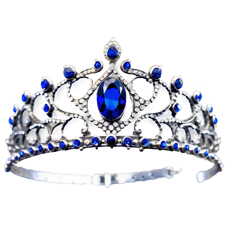 Silver Tiara Transparent Png 05252024 PNG