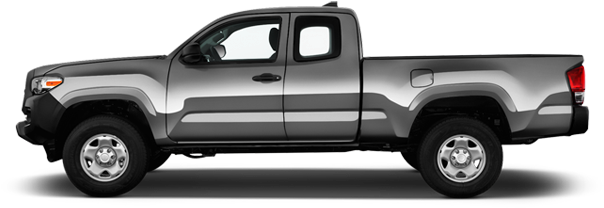 Silver Toyota Pickup Truck Side View PNG