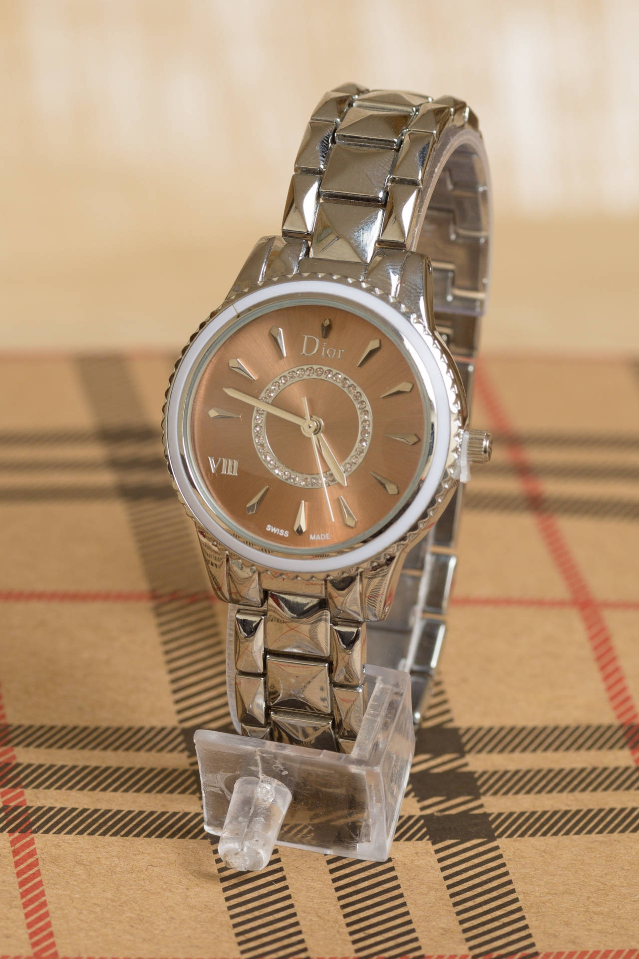 Silver Watch Dior-telefonen Wallpaper