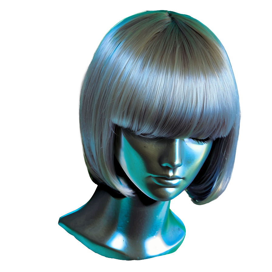 Silver Wig Png 05252024 PNG