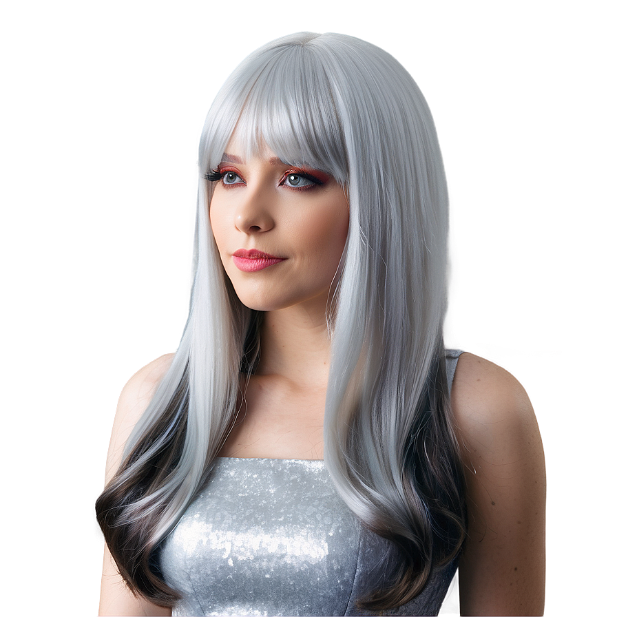 Silver Wig Png 79 PNG