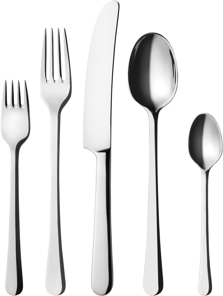 Silverware Set Arrangement PNG