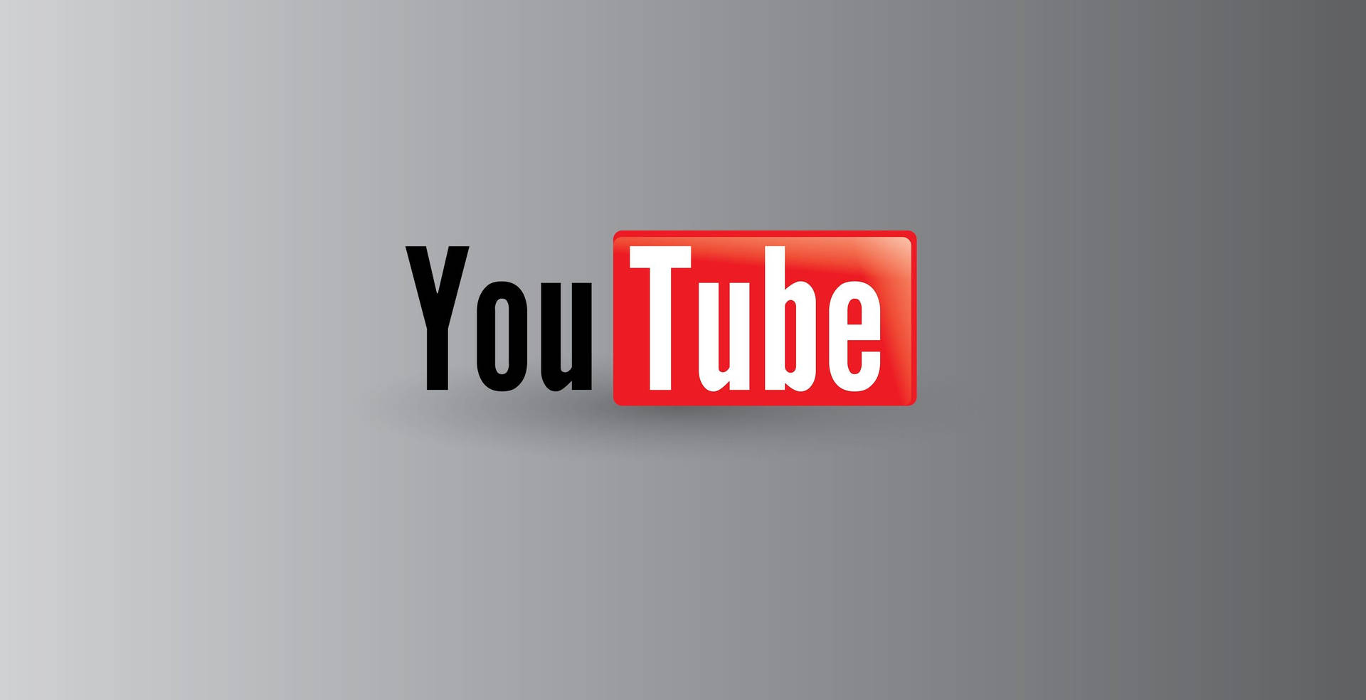 Silvery Youtube Logo Wallpaper
