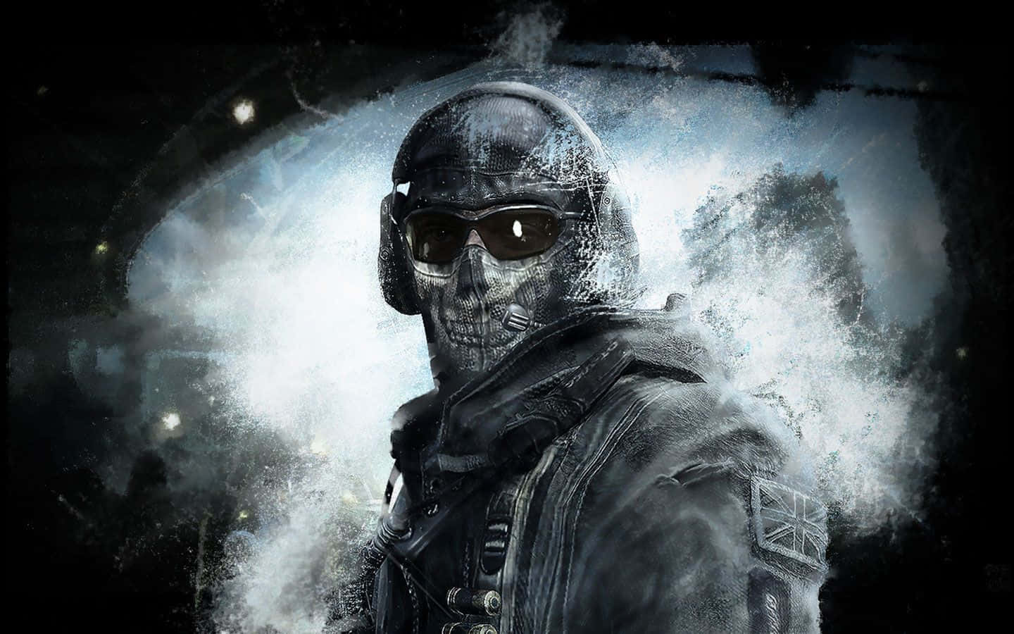 Simon "Ghost" Riley stands ready for action in this epic high-quality wallpaper. Wallpaper