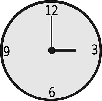 Simple Analog Clock PNG