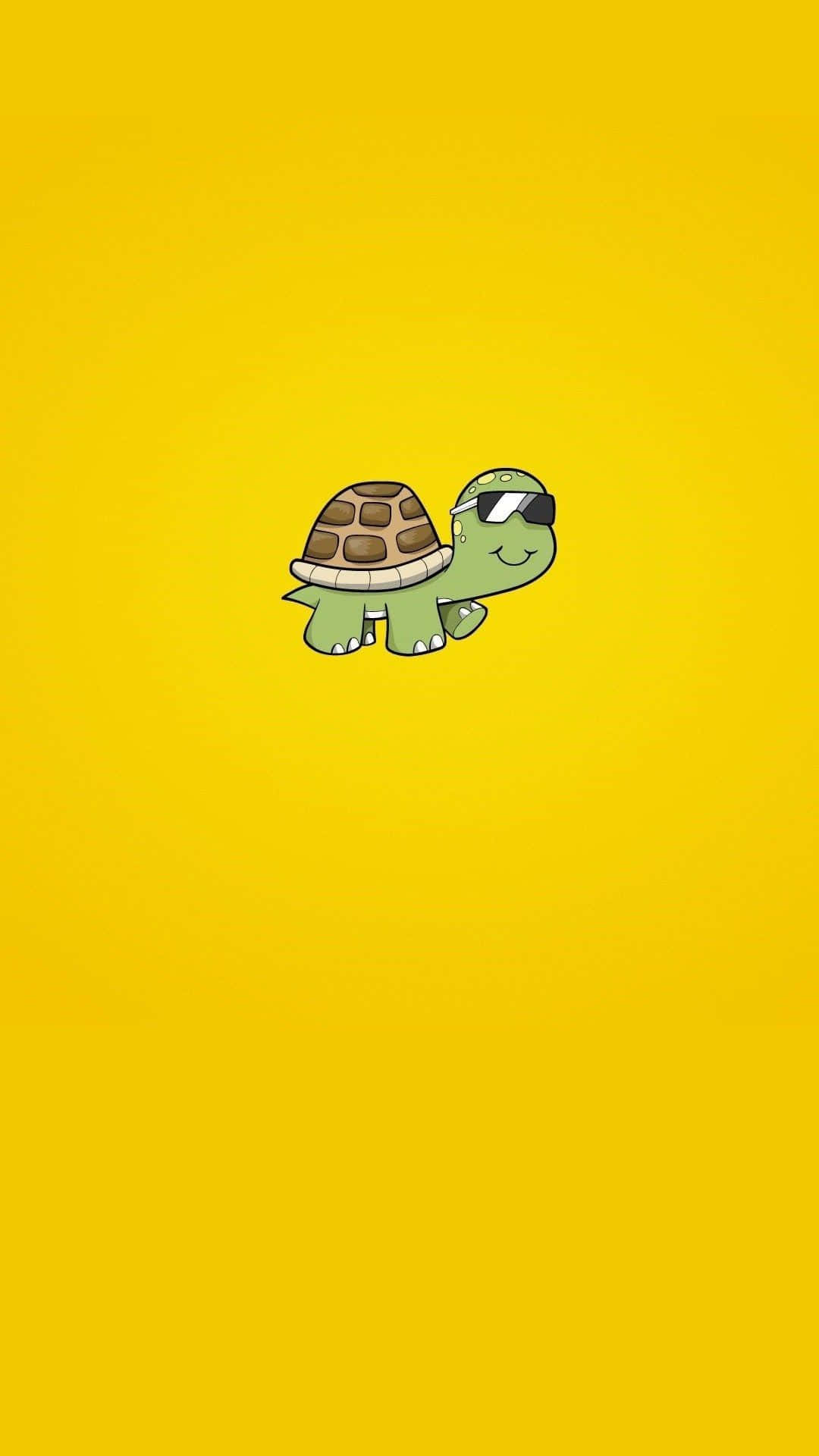 Simple And Cute Turtle iPhone Wallpaper
