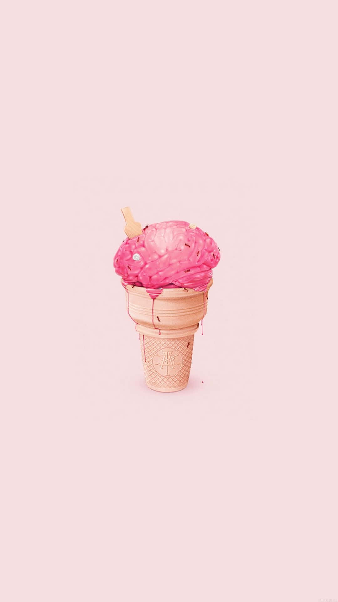 Simple And Cute iPhone Ice Cream Wallpaper