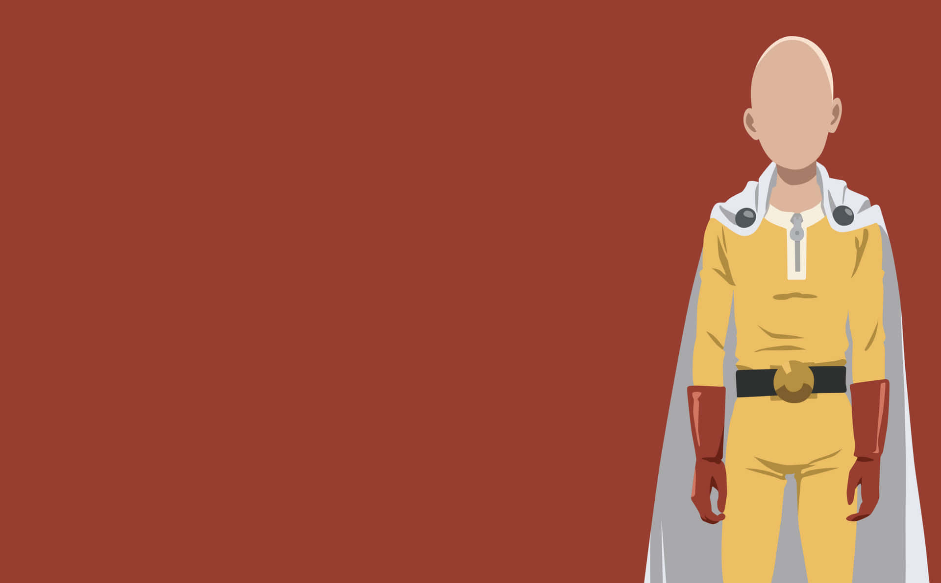 One Punch Man Simple Anime Wallpaper