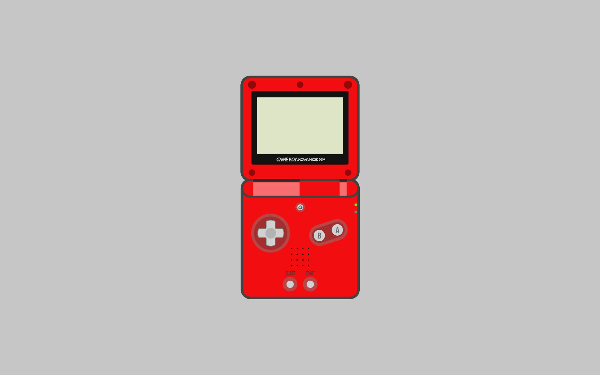 Simple Art Of Red Game Boy Advance Sp Wallpaper