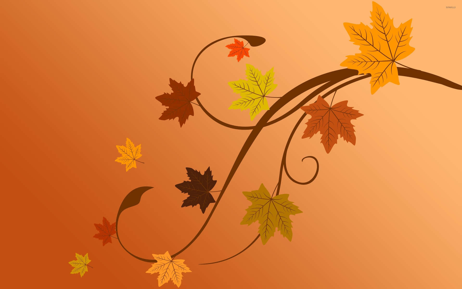 Simple Autumn Iphone Screen Theme Wallpaper
