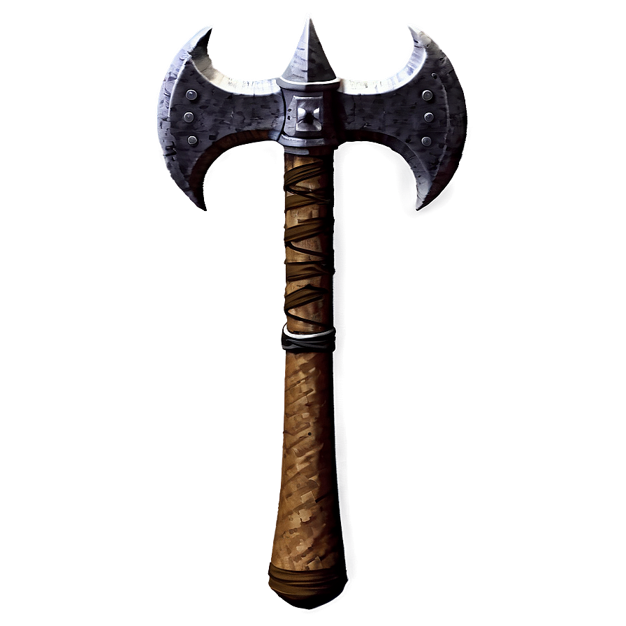 Simple Battle Axe Png 06132024 PNG