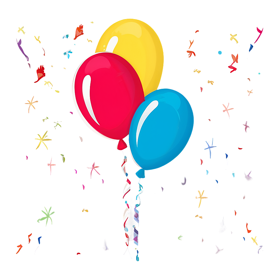 Simple Birthday Balloons Png 06232024 PNG