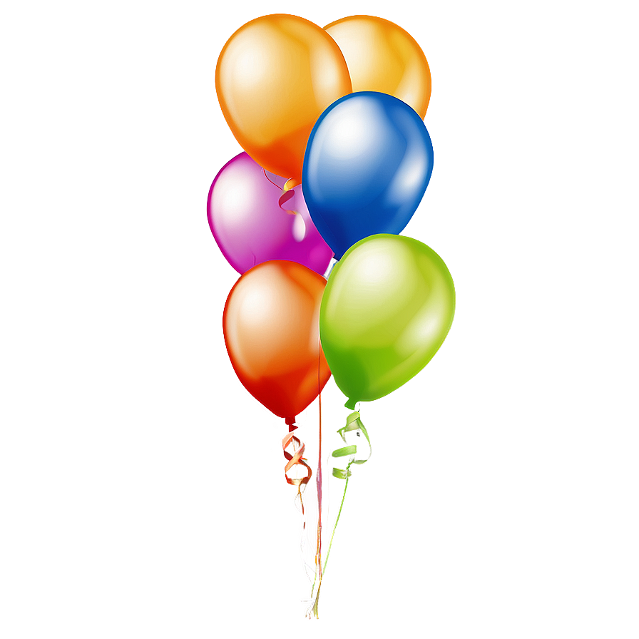 Simple Birthday Balloons Png 06232024 PNG