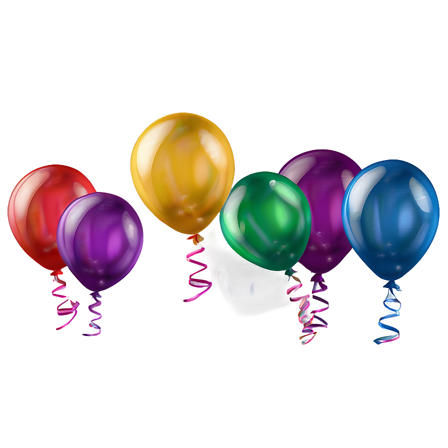 Simple Birthday Balloons Png Rlm PNG