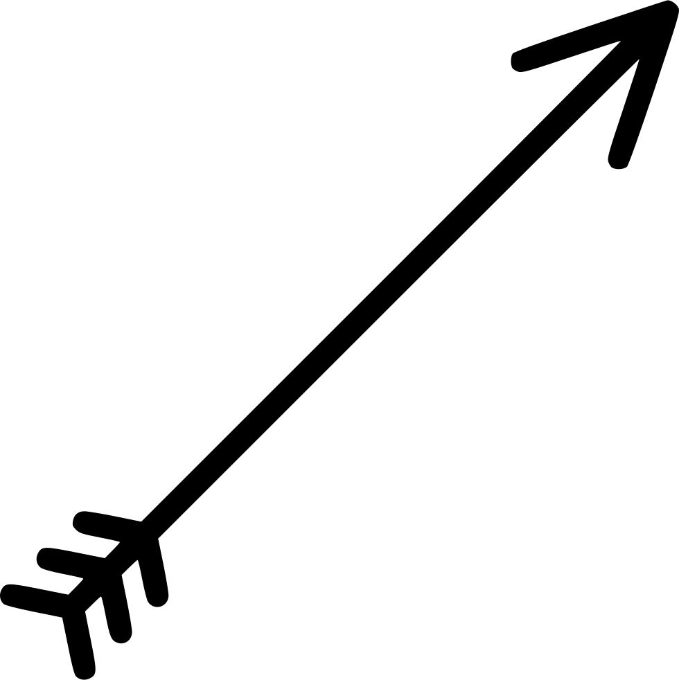 Simple Black Arrow Graphic PNG