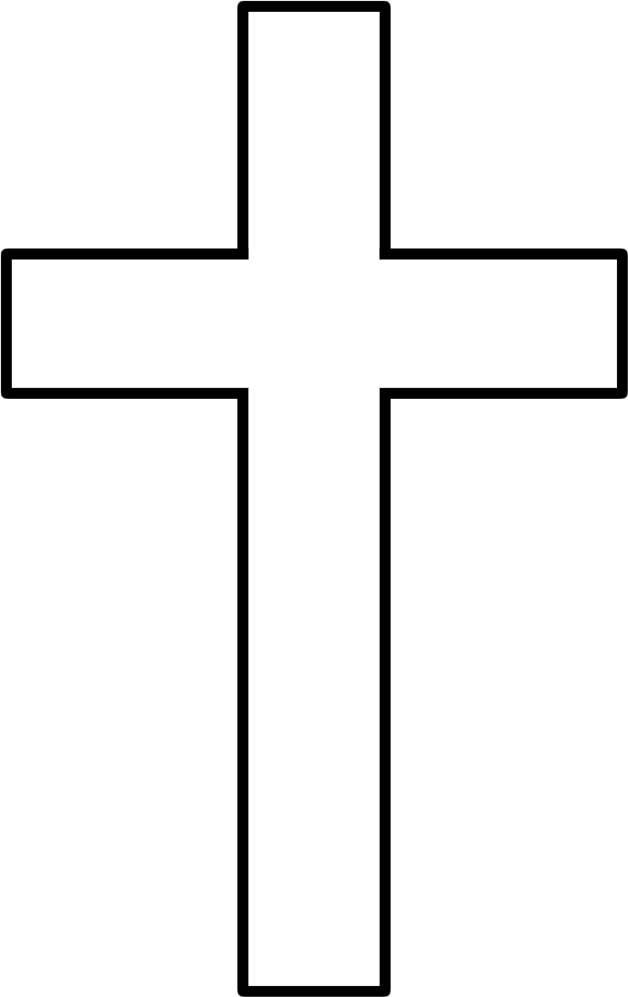 Simple Black Cross Clipart PNG
