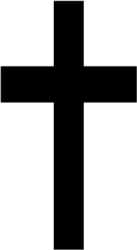 Simple Black Cross Clipart PNG