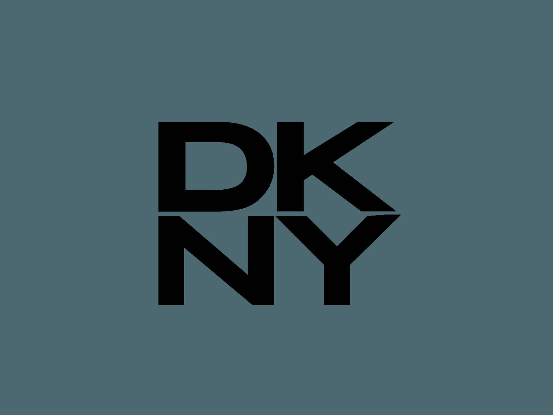 Simple Black DKNY Logo Wallpaper