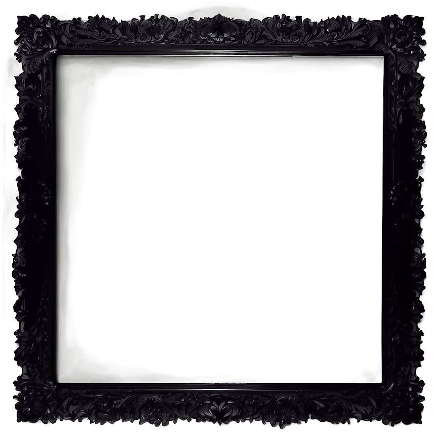 Simple Black Frame Png 05252024 PNG