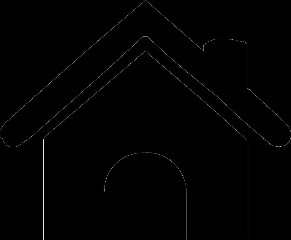 Simple Black Home Icon PNG