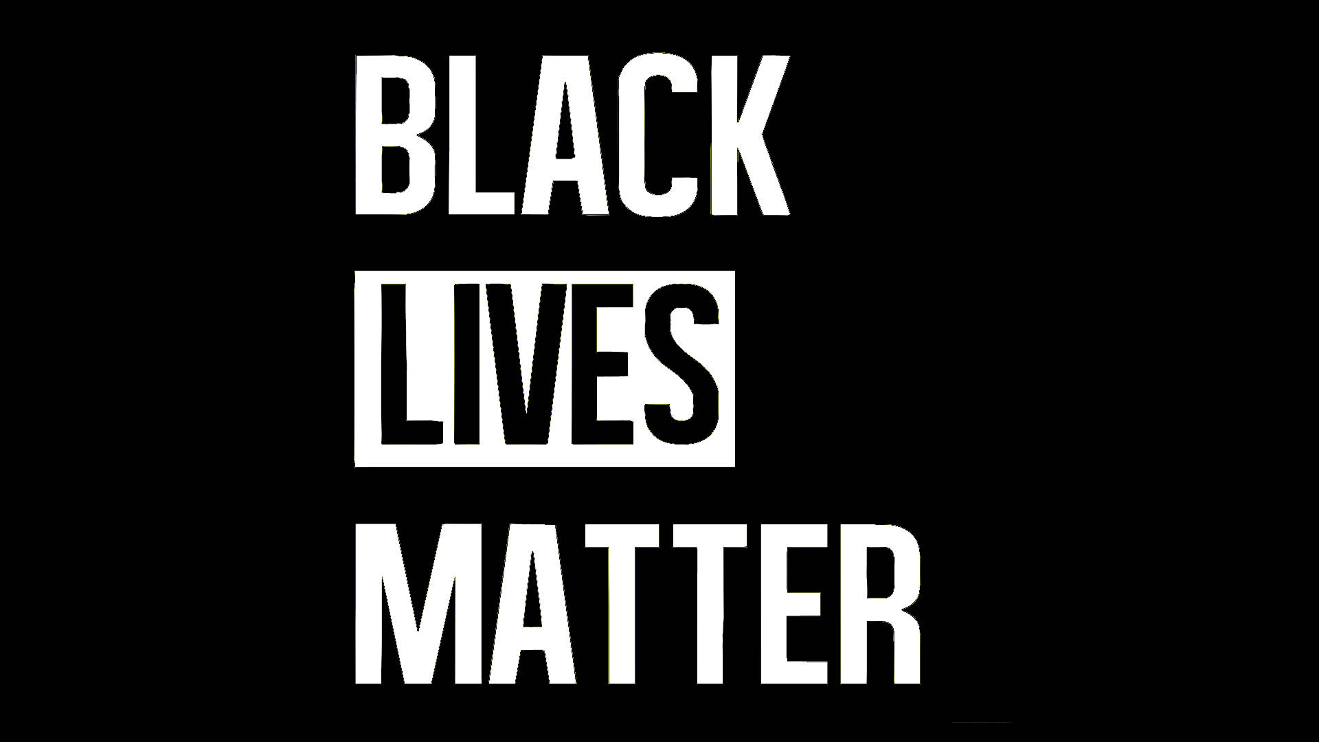 Simple Black Lives Matter Poster Wallpaper
