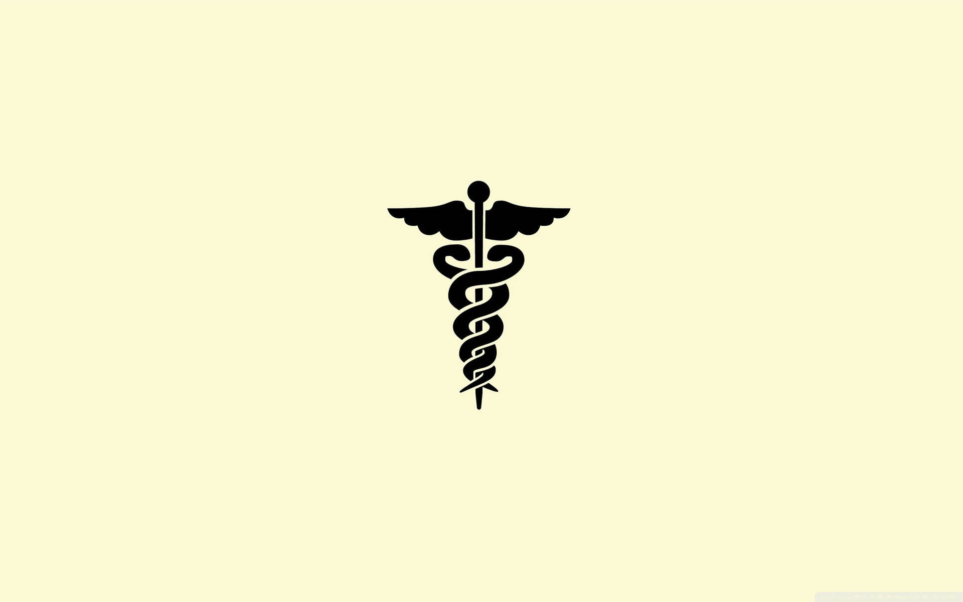 Einfachesschwarzes Medizinisches Logo Wallpaper
