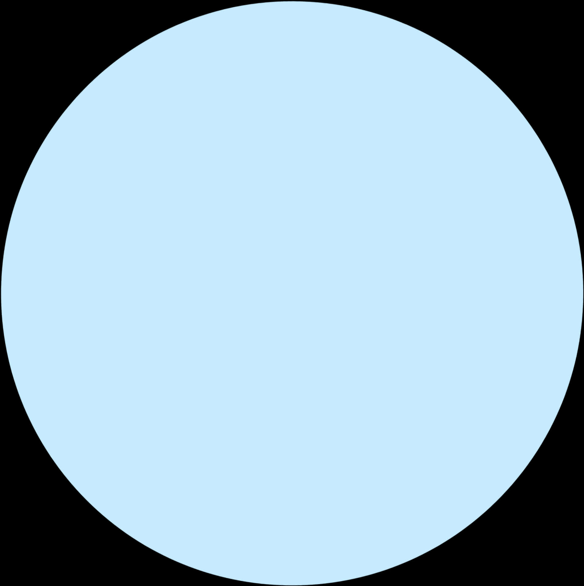 Simple Blue Circleon Black Background PNG