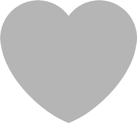 Simple Blue Heart Icon PNG