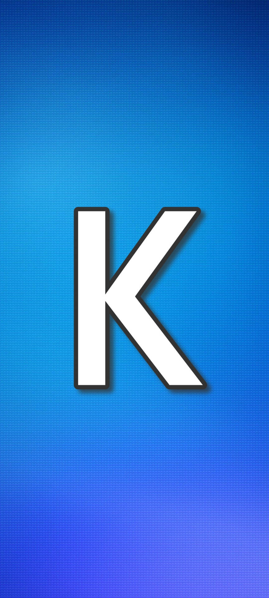 Simple Blue K Alphabet