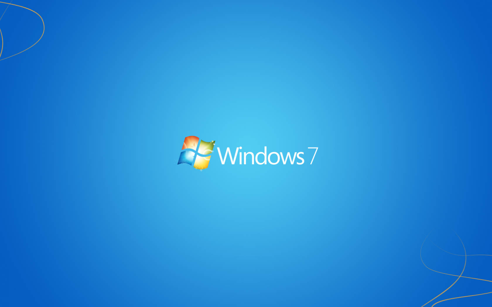 Simple Blue Original Windows 7 Wallpaper