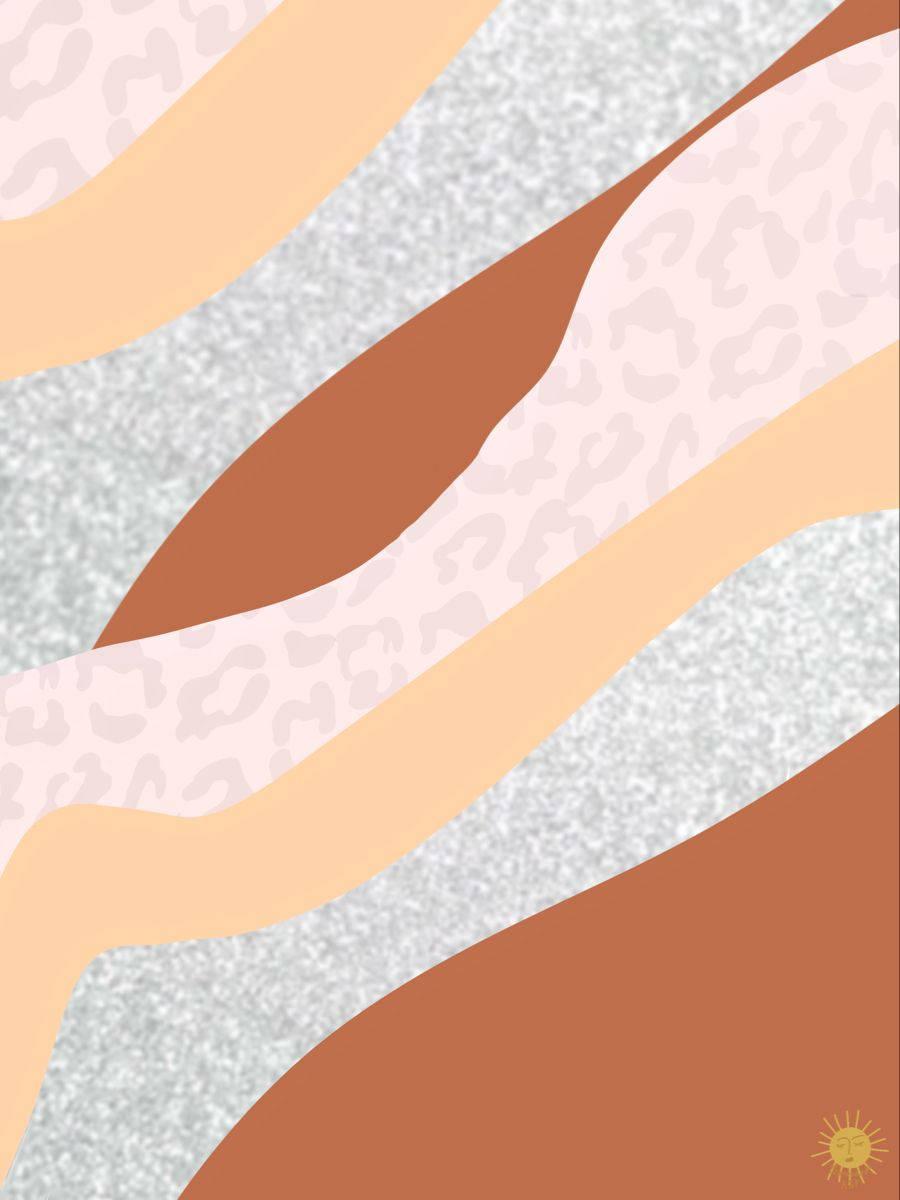 Einfacheboho Pastell Wellen Wallpaper