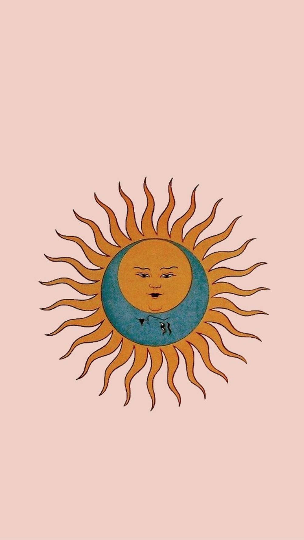 Simple Boho Sun Wallpaper