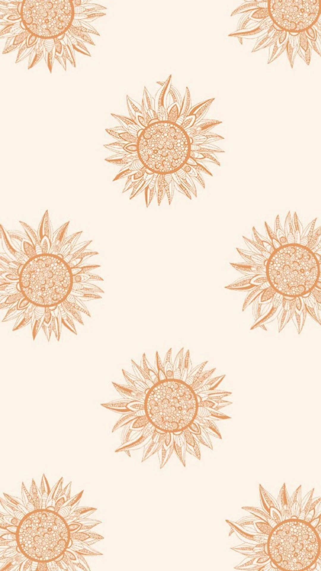 Simple Boho Suns Wallpaper