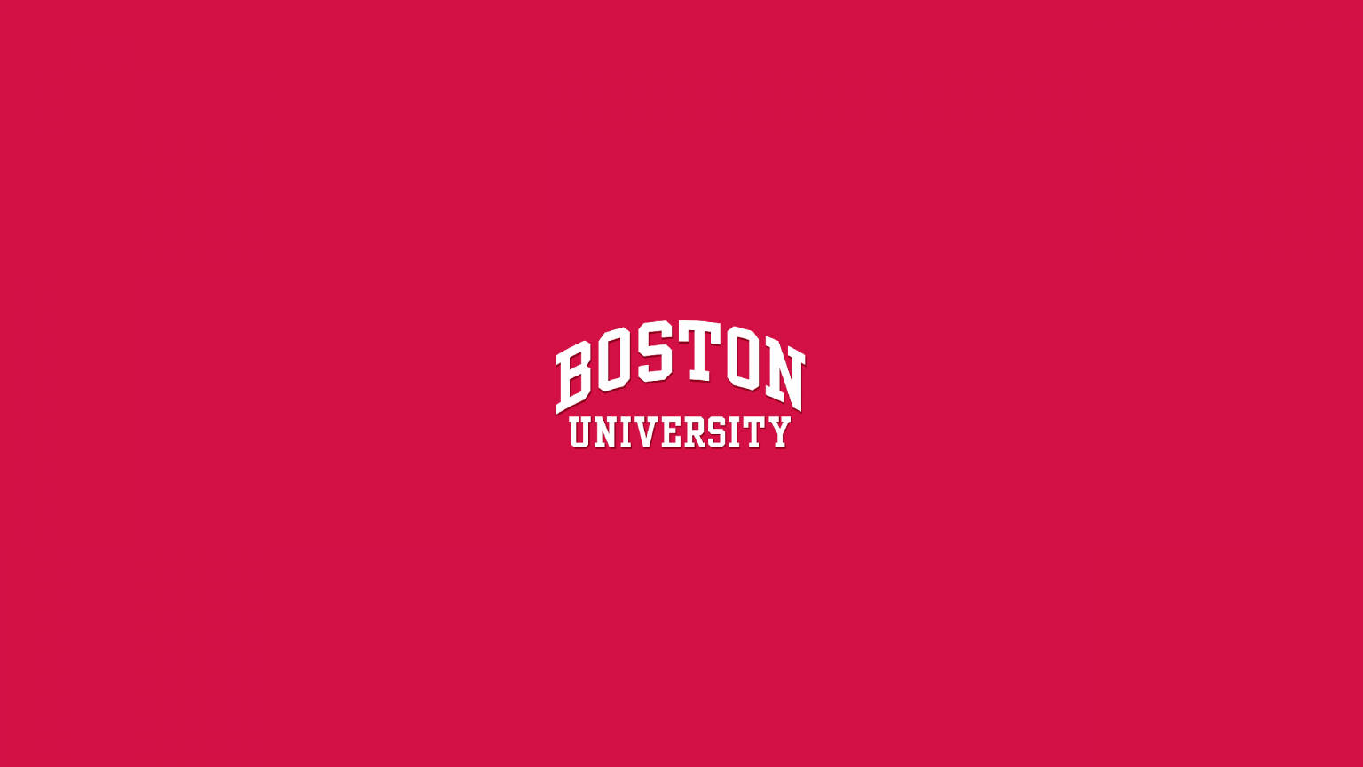 Simple Boston University Logo Wallpaper