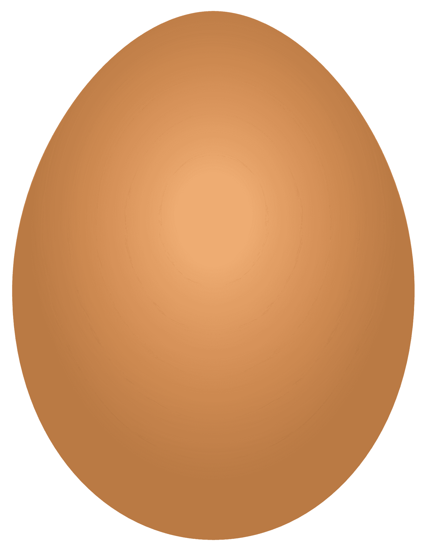 Simple Brown Egg Illustration PNG