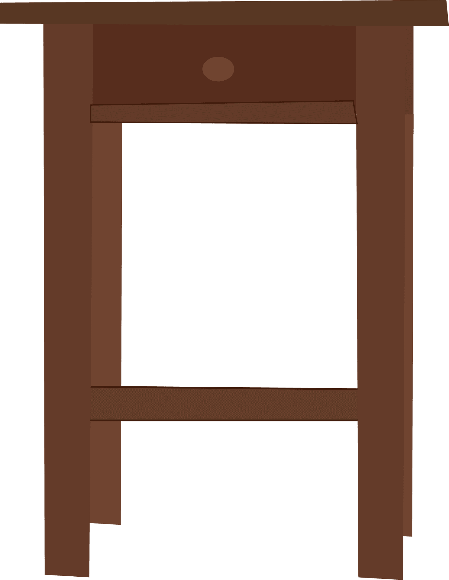 Simple Brown Table Clipart PNG