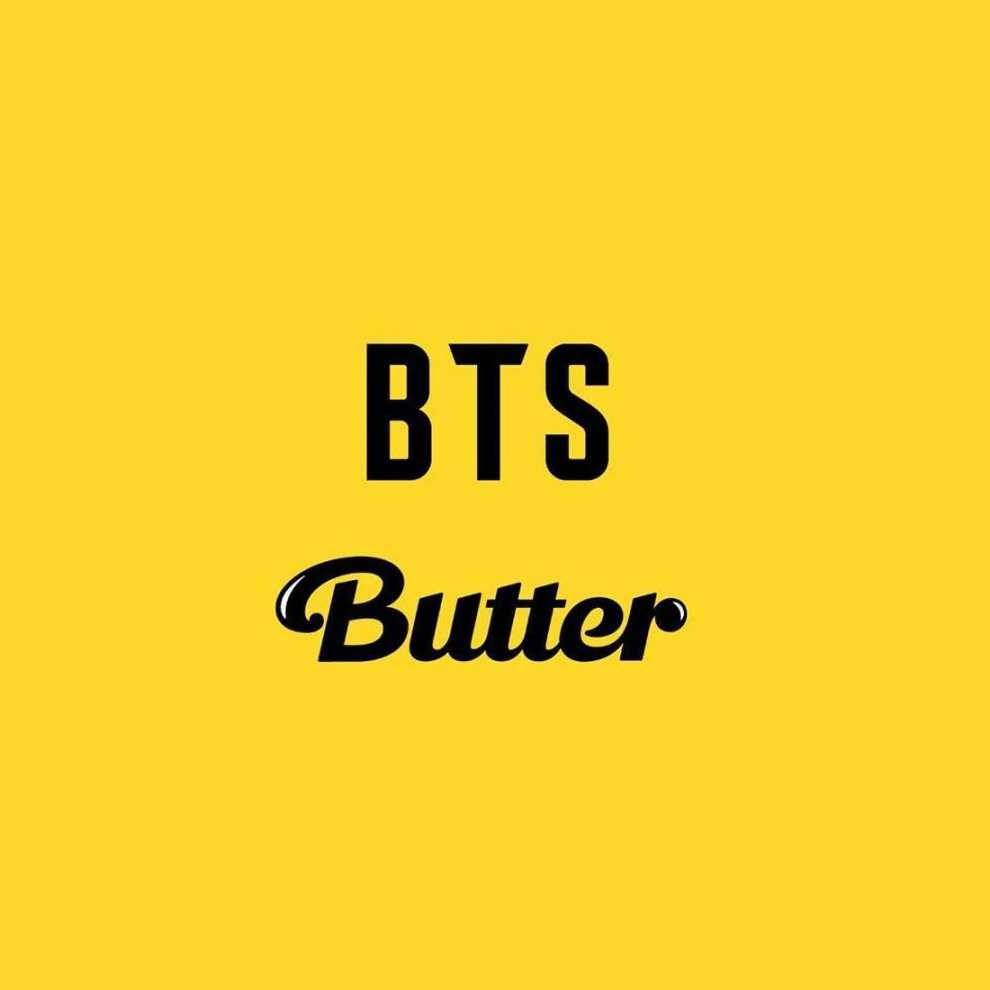Simple BTS Butter Text Wallpaper