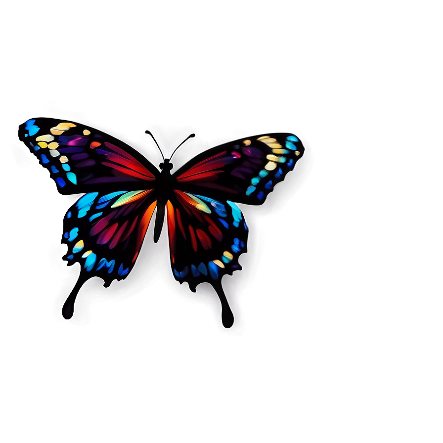 Simple Butterfly Graphic Png Rfw4 PNG