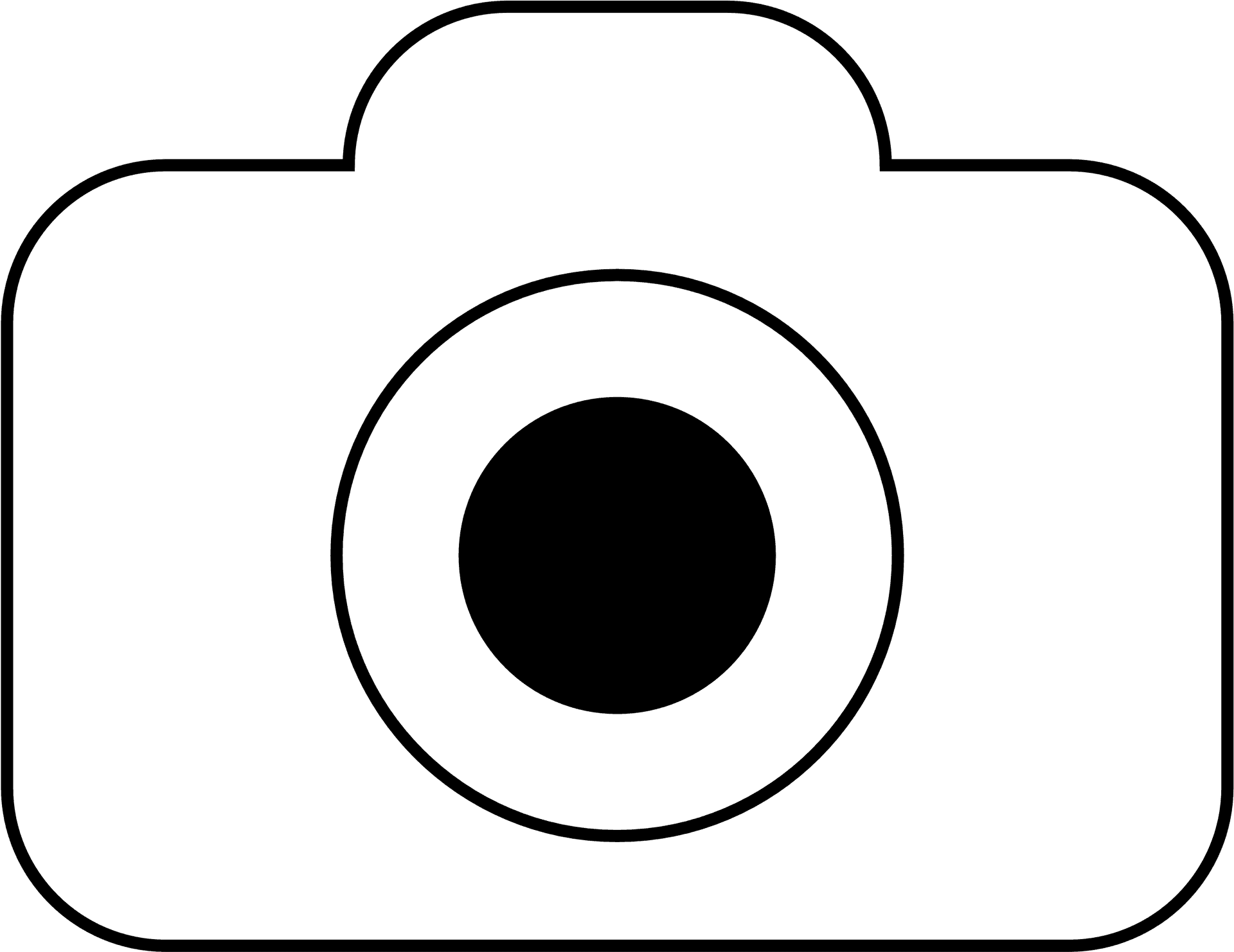 Simple Camera Icon Vector PNG