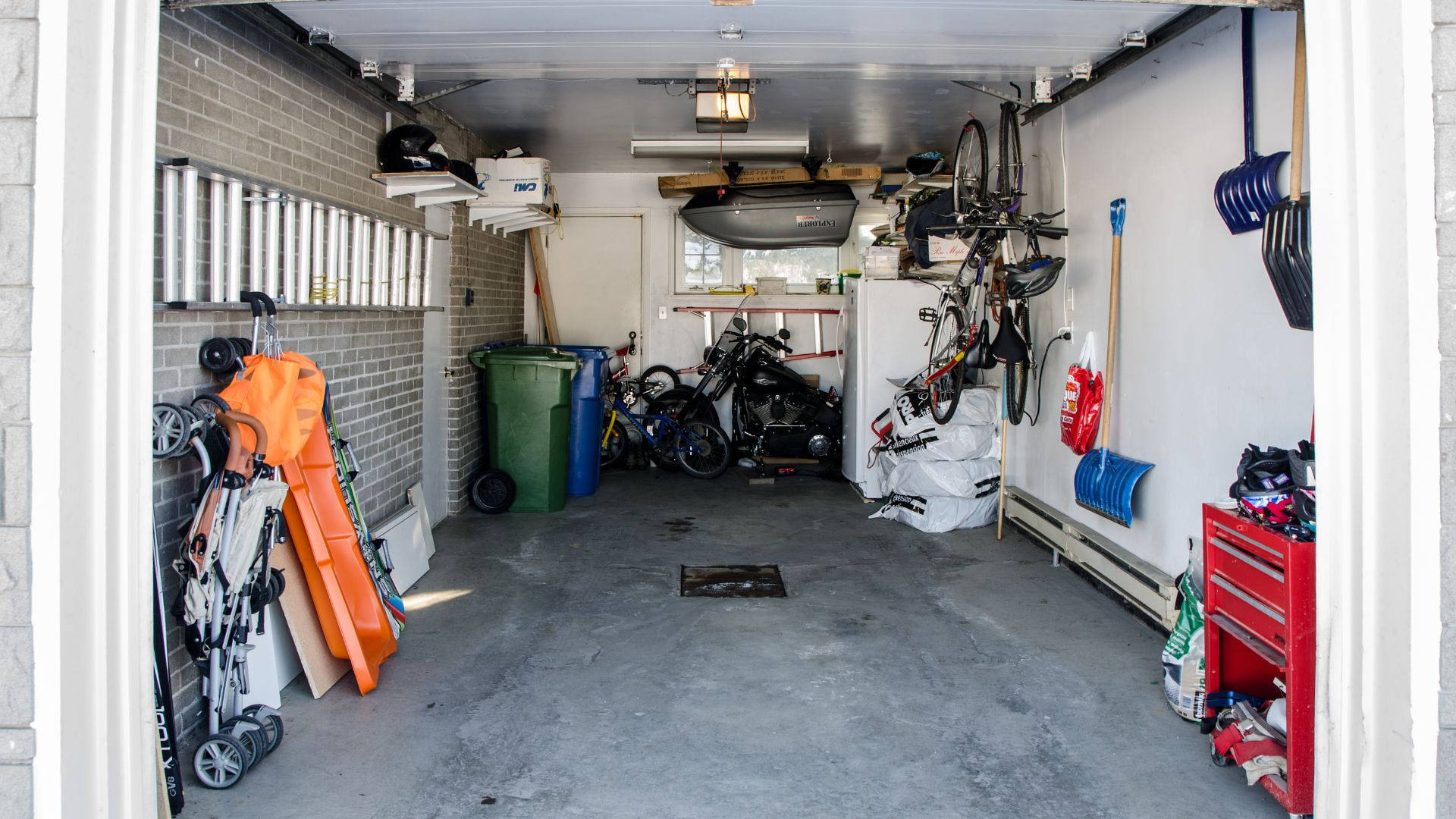 Simple Car Garage Tools Storage Picture