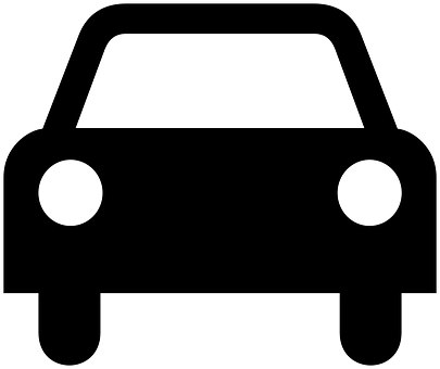 Simple Car Outline Graphic PNG