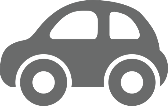 Simple Car Silhouette Graphic PNG