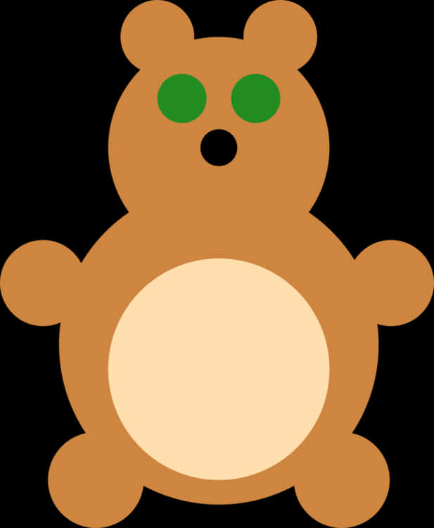 Simple Cartoon Teddy Bear PNG