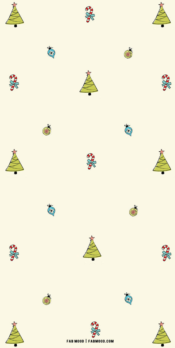 Simple Christmas Digital Illustration Wallpaper